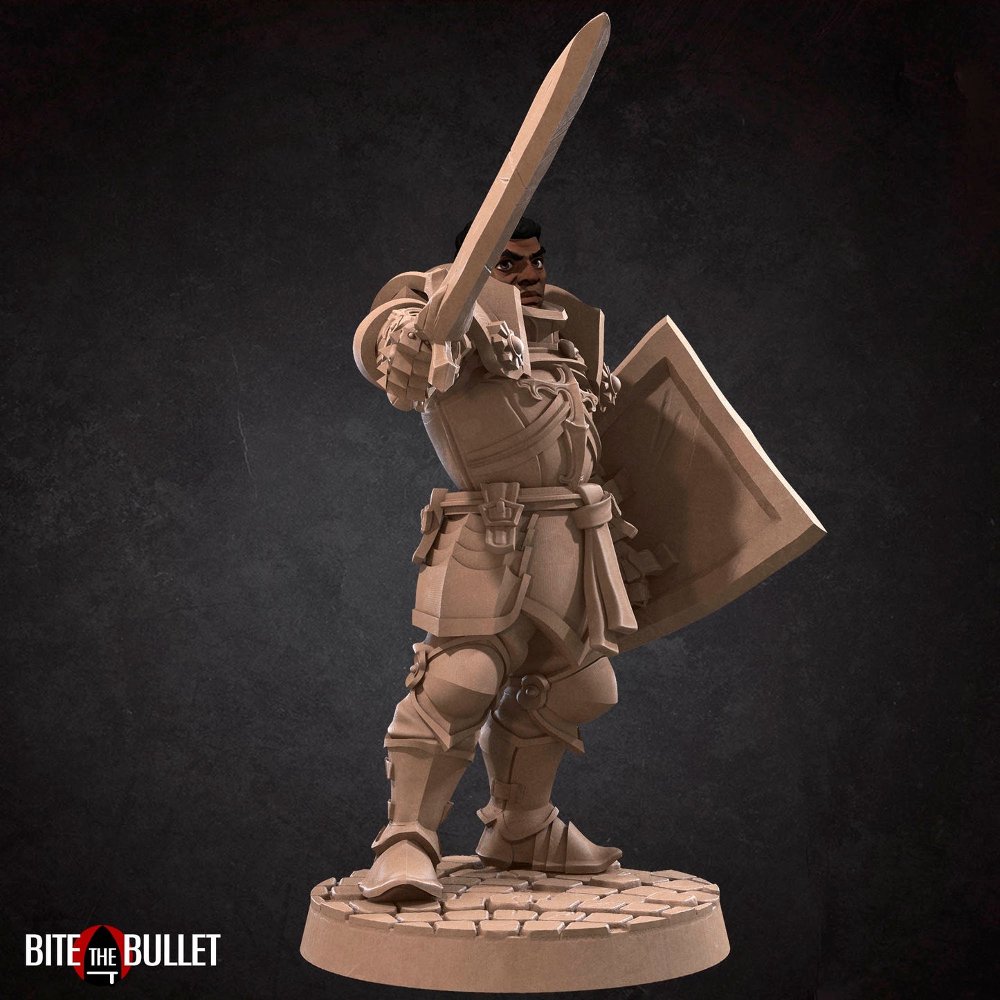 Hero Paladin | Bite The Bullet | 35mm Scale | Resin Printed Tabletop RPG Miniature Figures | DND | 5E