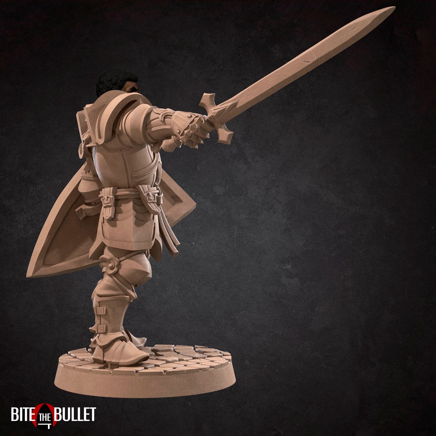 Hero Paladin | Bite The Bullet | 35mm Scale | Resin Printed Tabletop RPG Miniature Figures | DND | 5E