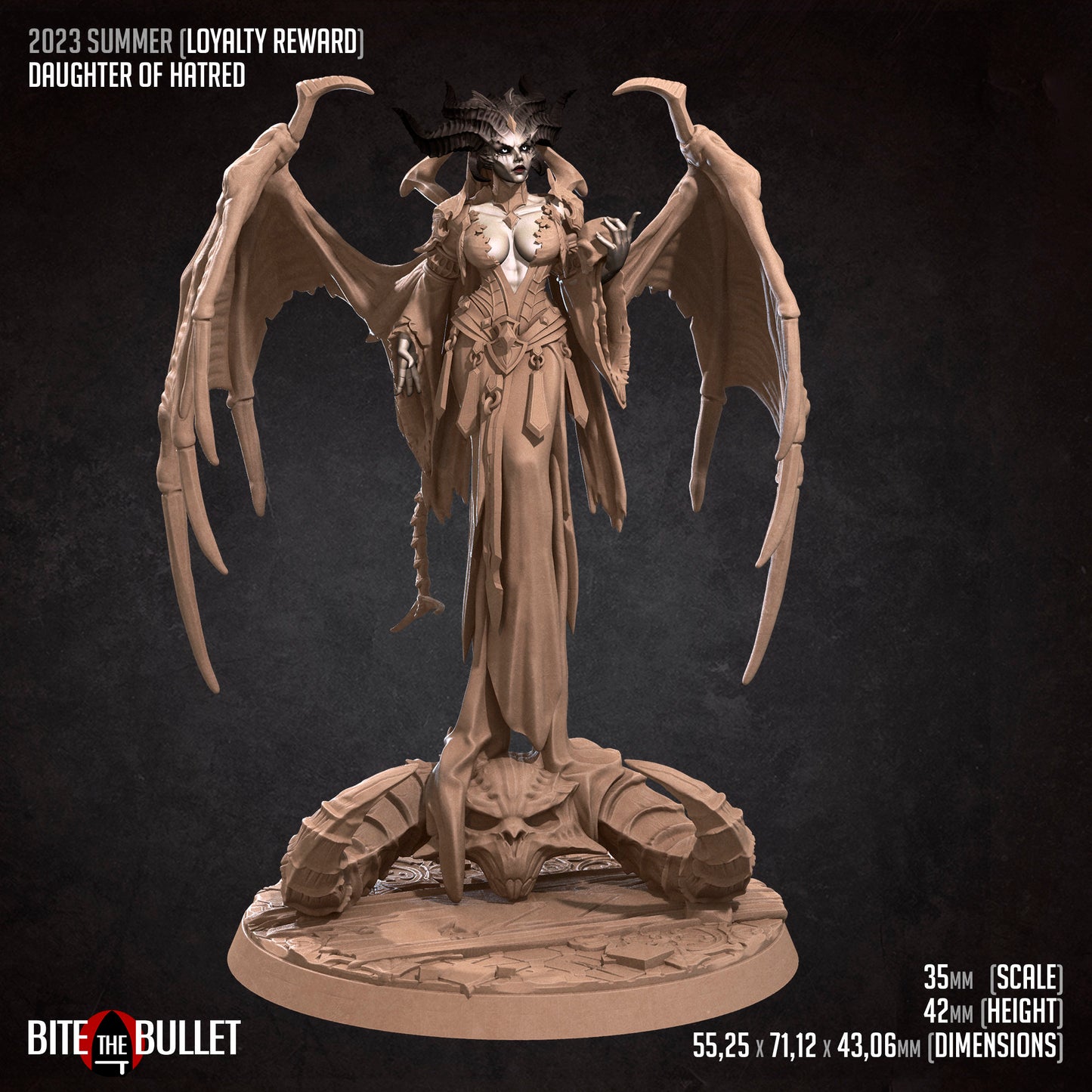 Daughter of Hatred | Bite The Bullet | 35mm Scale | Resin Printed Tabletop RPG Miniature Figures | DND | 5E