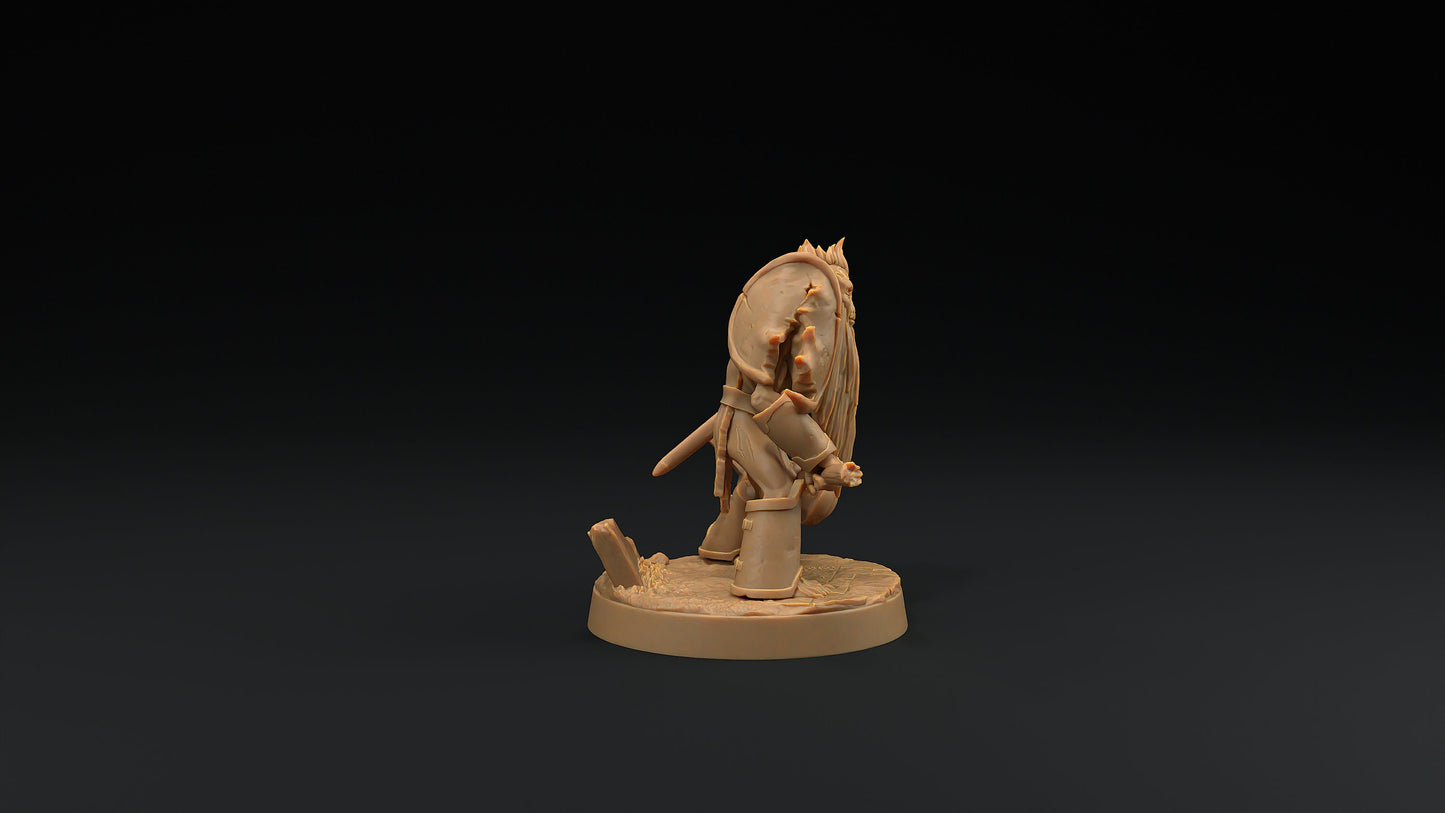 Dwarven Zombie | Dragon Trappers Lodge | Monster | One Page Rules | 32mm | Resin Printed Tabletop RPG Figures | DND | 5E | Halloween