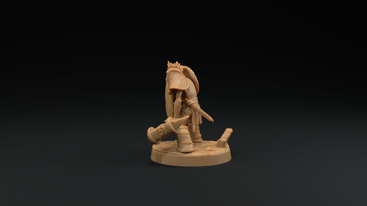 Dwarven Zombie | Dragon Trappers Lodge | Monster | One Page Rules | 32mm | Resin Printed Tabletop RPG Figures | DND | 5E | Halloween