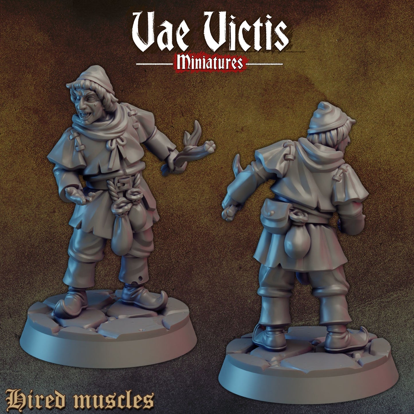 Peasant Squire | Vae Victis Miniatures | 32mm Scale | Resin Printed Tabletop RPG Figures | DND | 5E