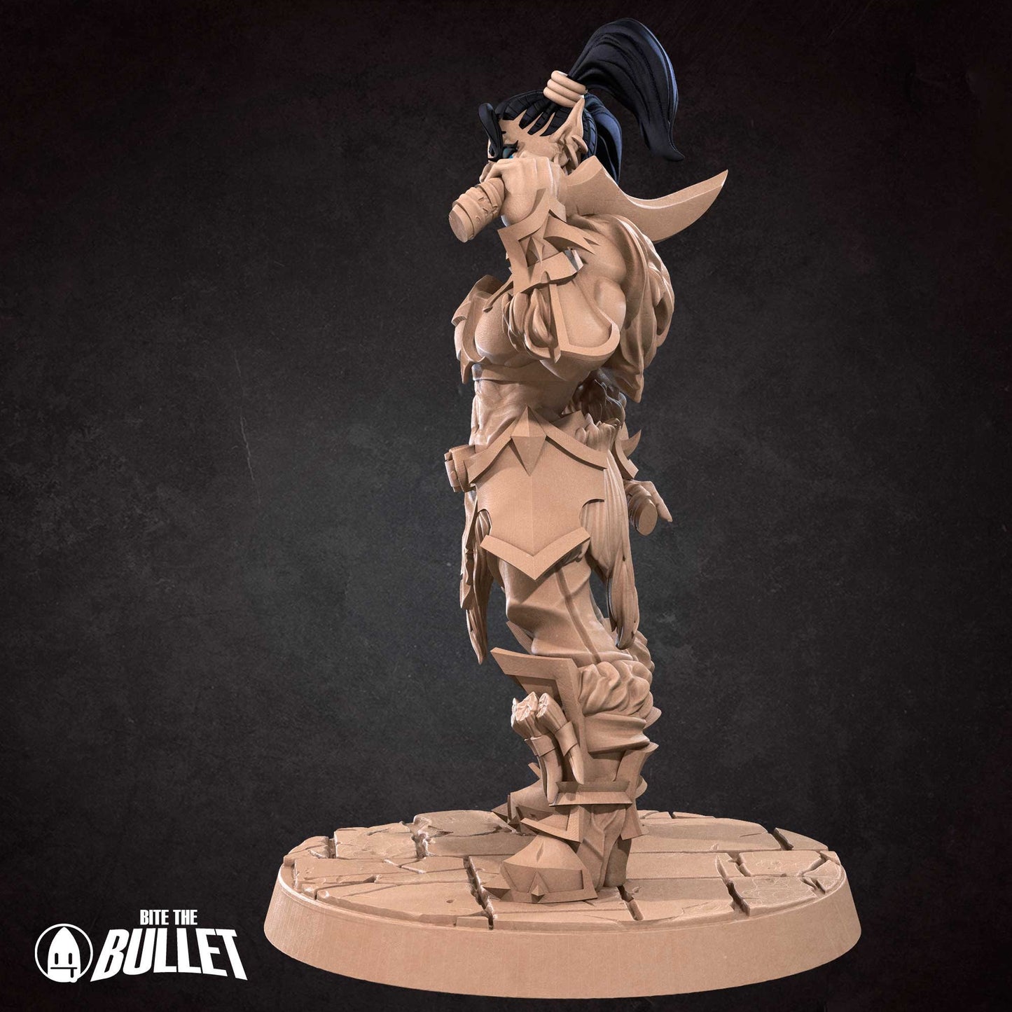 Orc Rogue | NSFW Option | Bite The Bullet | 35mm Scale | Resin Printed Tabletop RPG Miniature Figures | DND | 5E