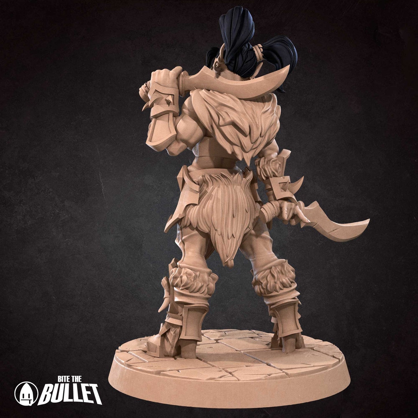 Orc Rogue | NSFW Option | Bite The Bullet | 35mm Scale | Resin Printed Tabletop RPG Miniature Figures | DND | 5E