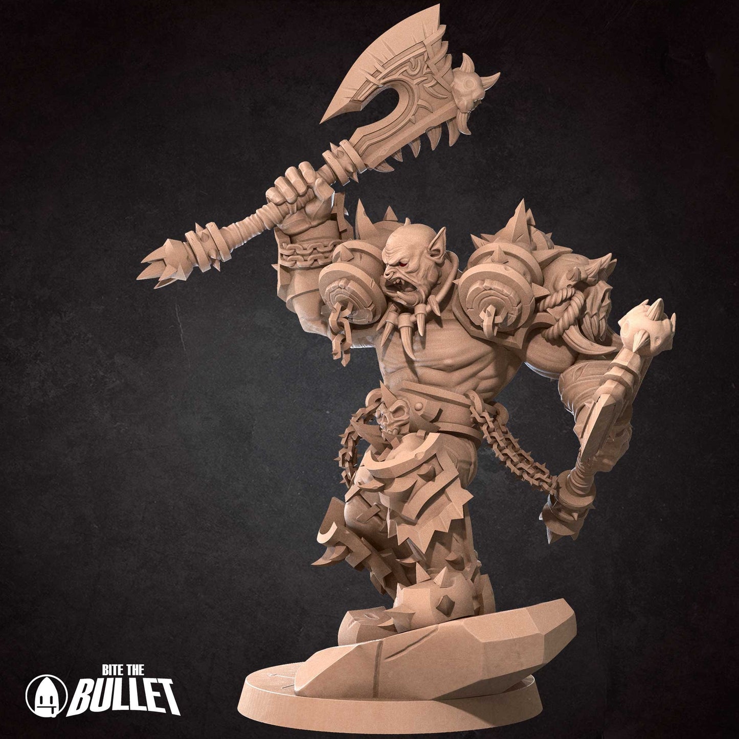 Orc Warrior | Bite The Bullet | 35mm Scale | Resin Printed Tabletop RPG Miniature Figures | DND | 5E