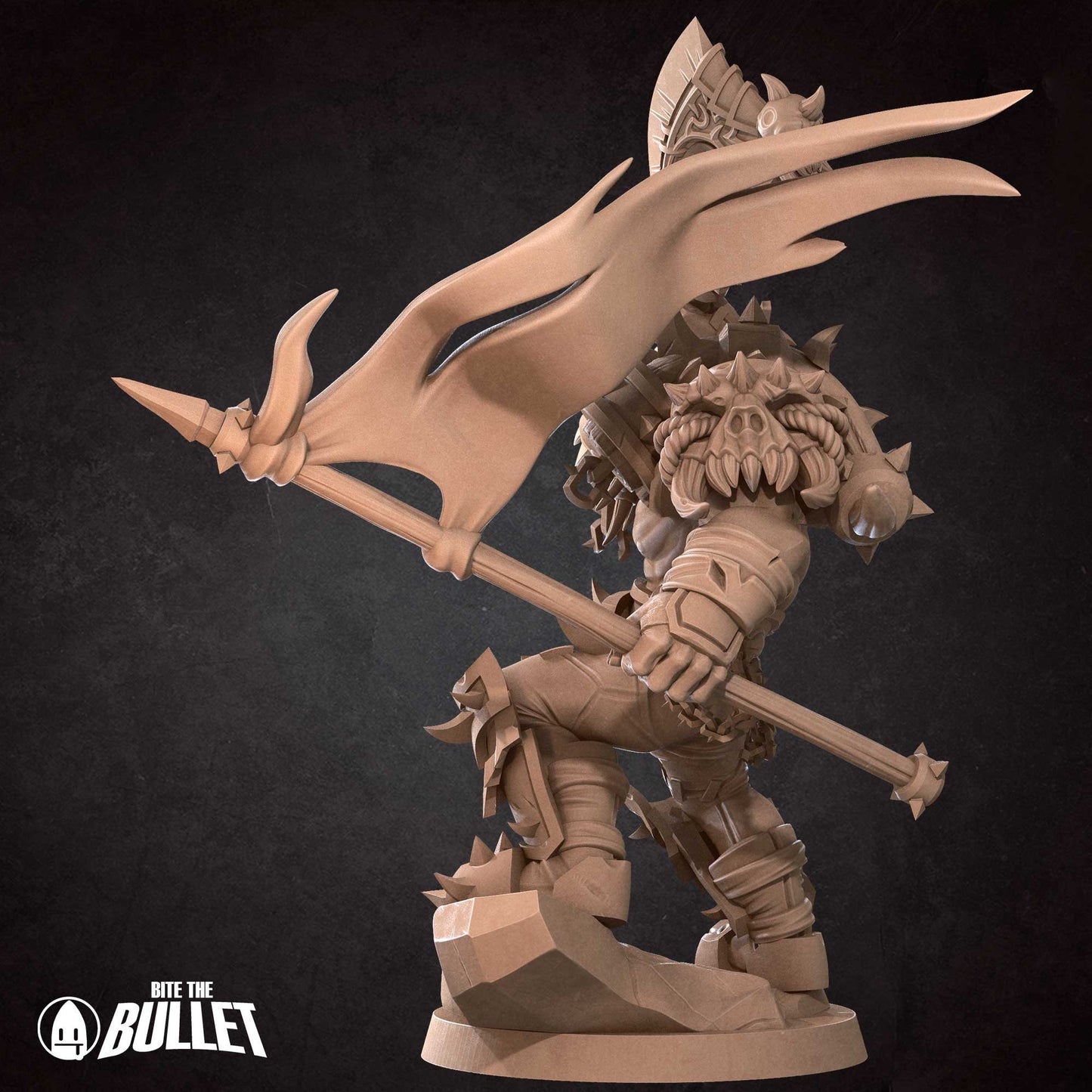 Orc Warrior | Bite The Bullet | 35mm Scale | Resin Printed Tabletop RPG Miniature Figures | DND | 5E