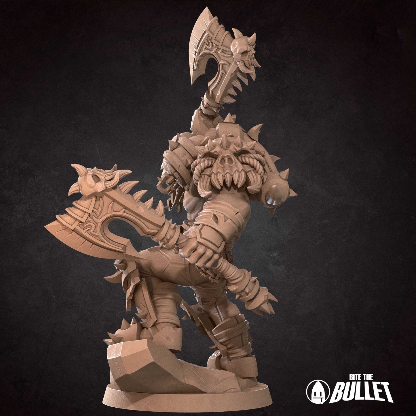 Orc Warrior | Bite The Bullet | 35mm Scale | Resin Printed Tabletop RPG Miniature Figures | DND | 5E