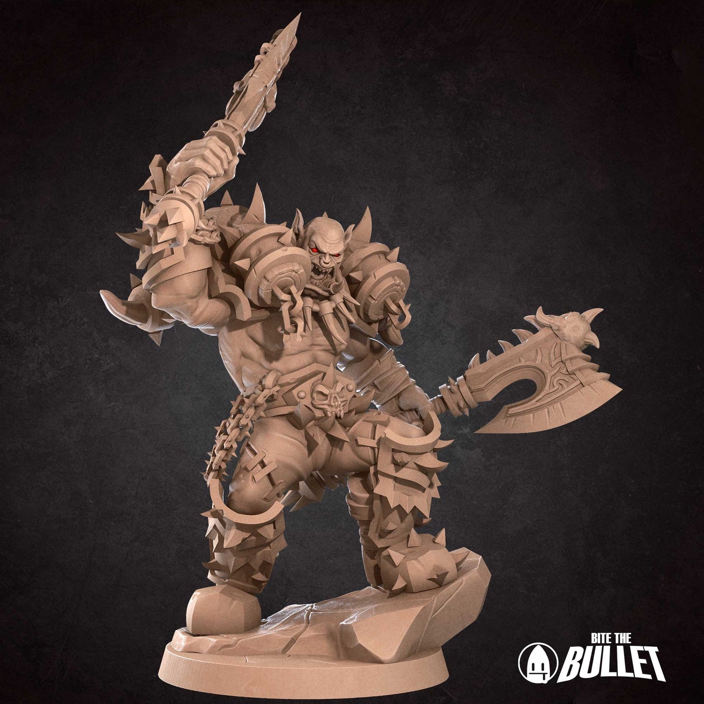 Orc Warrior | Bite The Bullet | 35mm Scale | Resin Printed Tabletop RPG Miniature Figures | DND | 5E