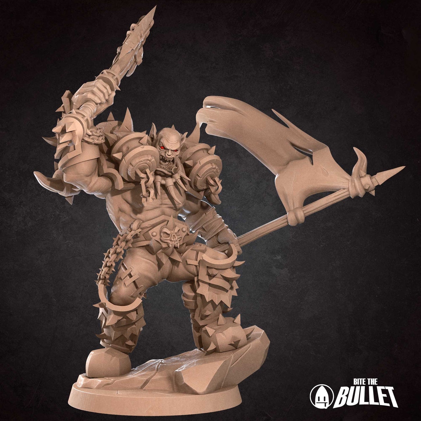 Orc Warrior | Bite The Bullet | 35mm Scale | Resin Printed Tabletop RPG Miniature Figures | DND | 5E