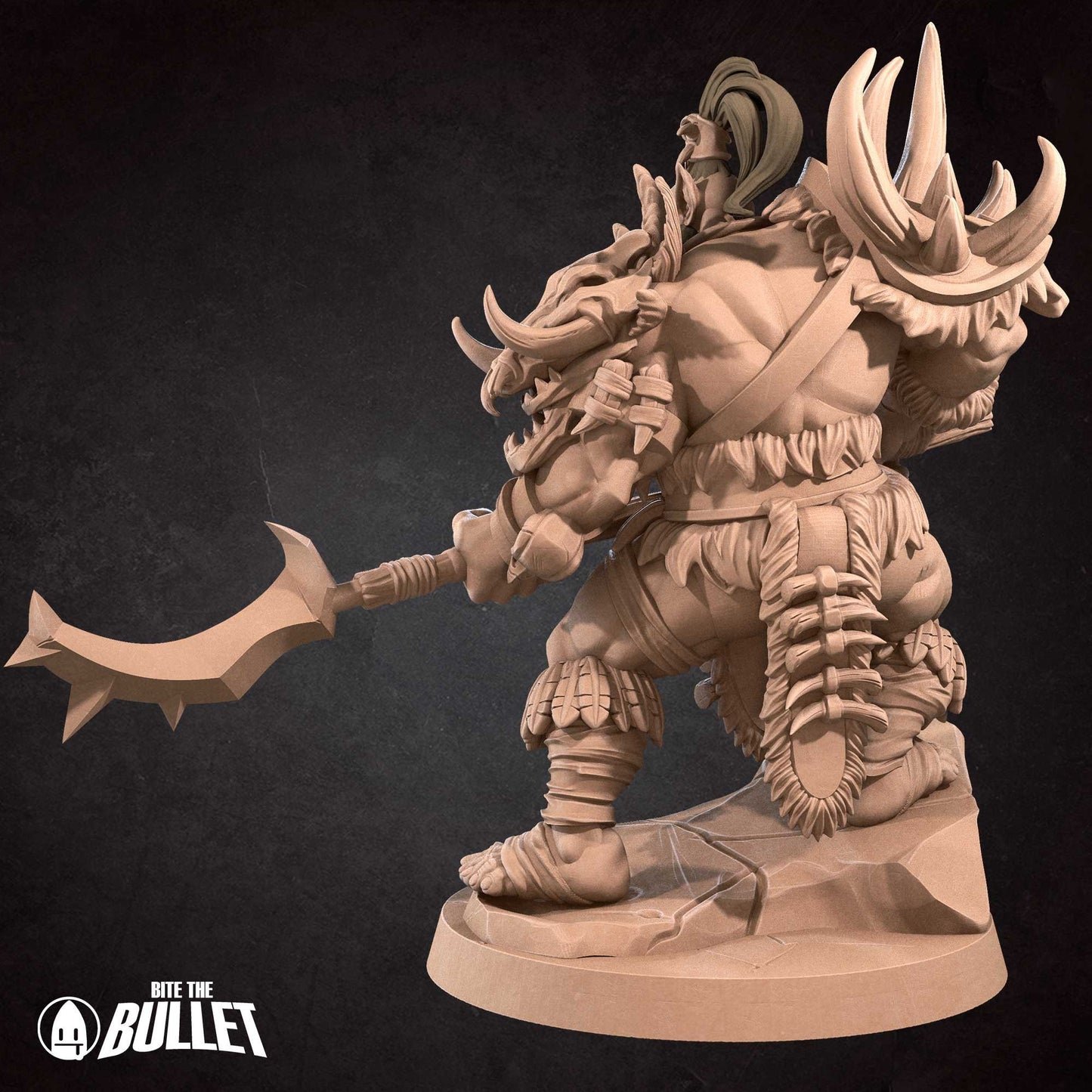 Orc Necromancer | Bite The Bullet | 35mm Scale | Resin Printed Tabletop RPG Miniature Figures | DND | 5E