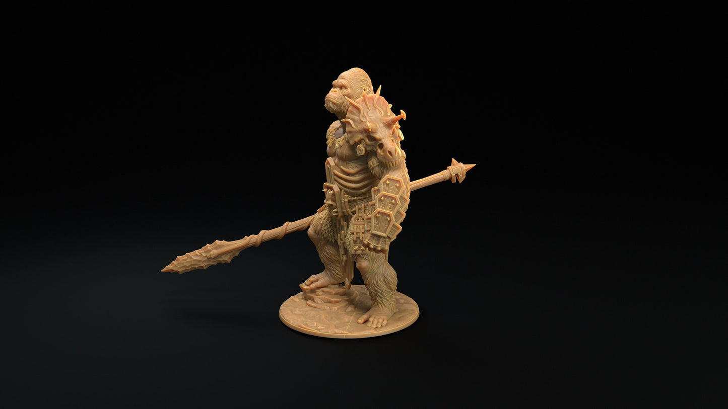 The Stone God | Dragon Trappers Lodge | The Simiax Legions | 32mm Scale Resin Printed Tabletop RPG Figures For DND 5E and OPR