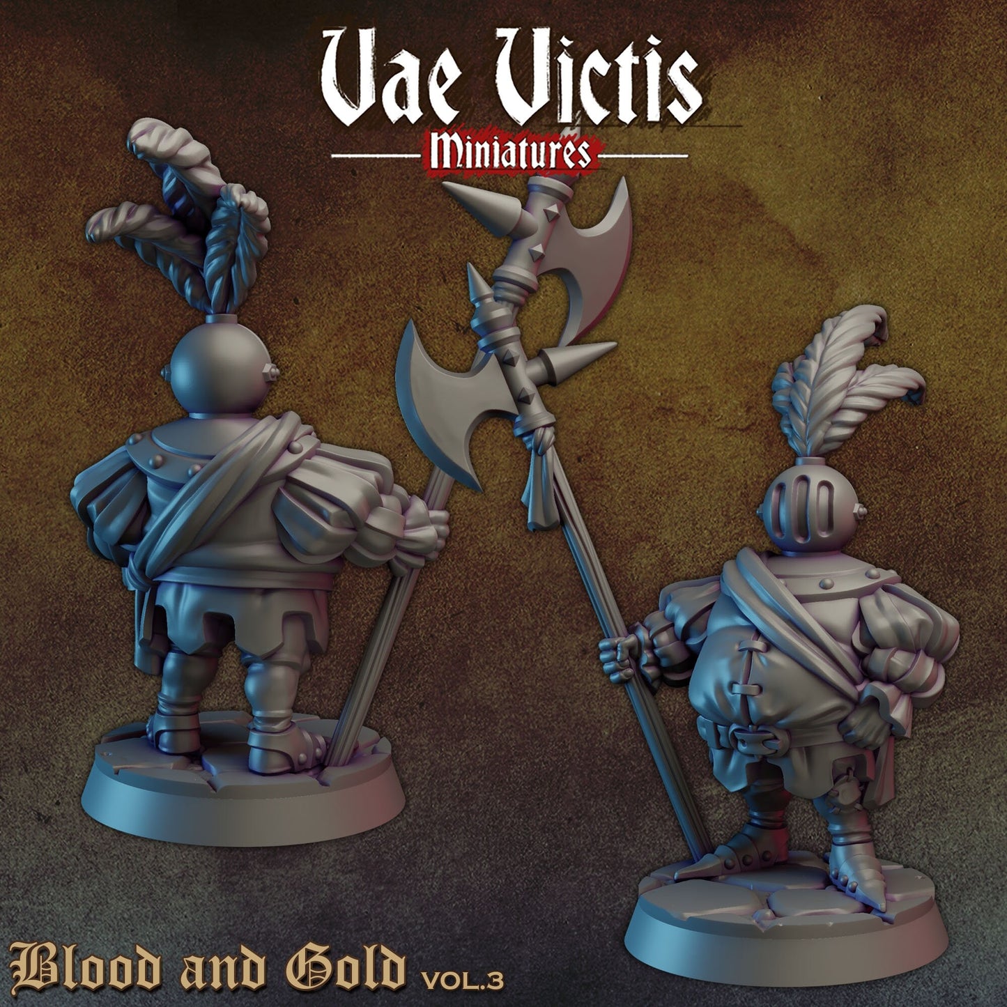 Fancy Knight | Vae Victis Miniatures | 32mm Scale Resin Printed Tabletop RPG Figures for Tabletop Roleplaying or Wargaming