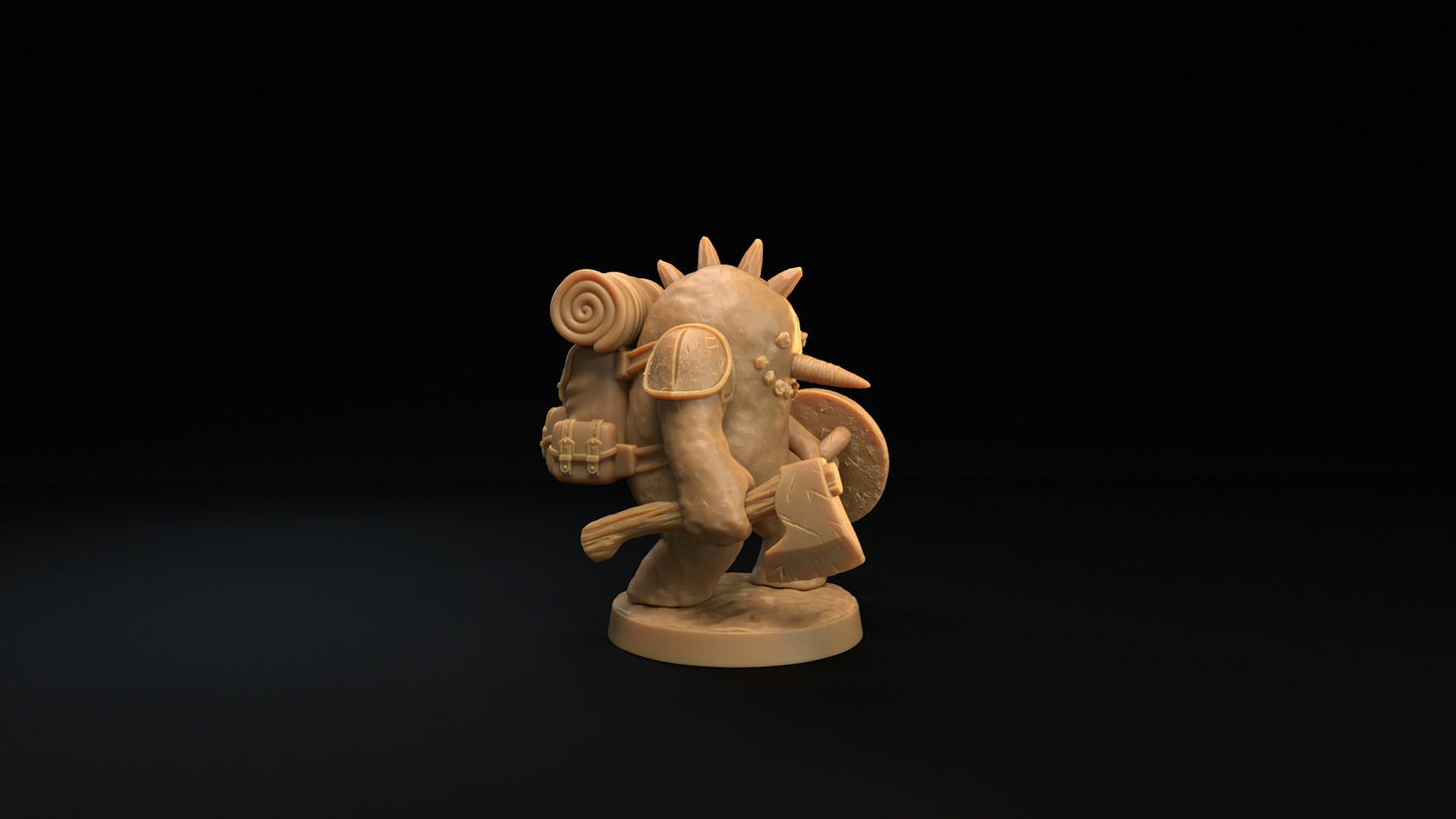 Animated Snowman Trapper | Dragon Trappers Lodge | Winter Advent Calendar | 32mm Scale Resin Printed Tabletop RPG Figure For DND 5E and OPR