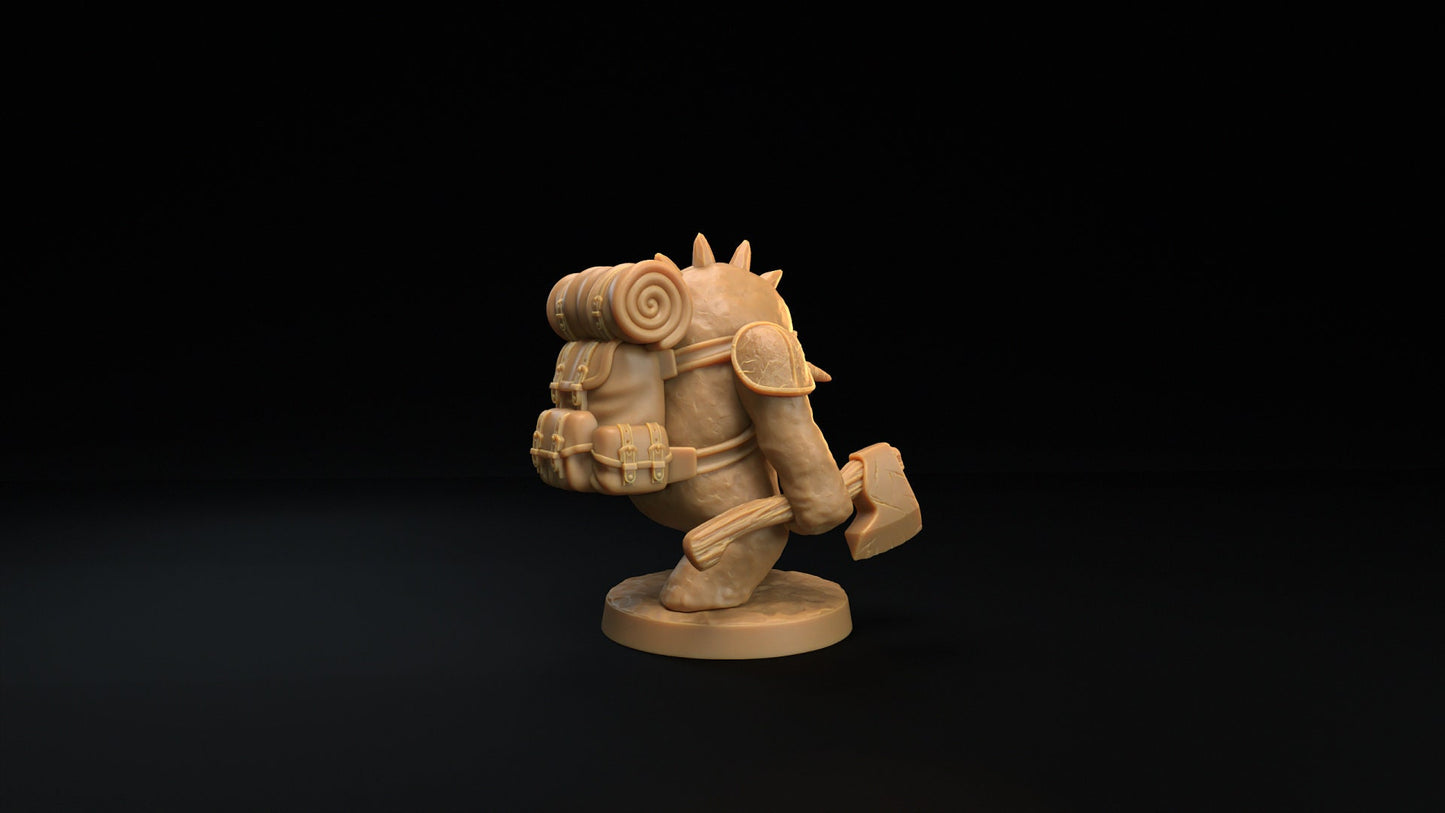 Animated Snowman Trapper | Dragon Trappers Lodge | Winter Advent Calendar | 32mm Scale Resin Printed Tabletop RPG Figure For DND 5E and OPR