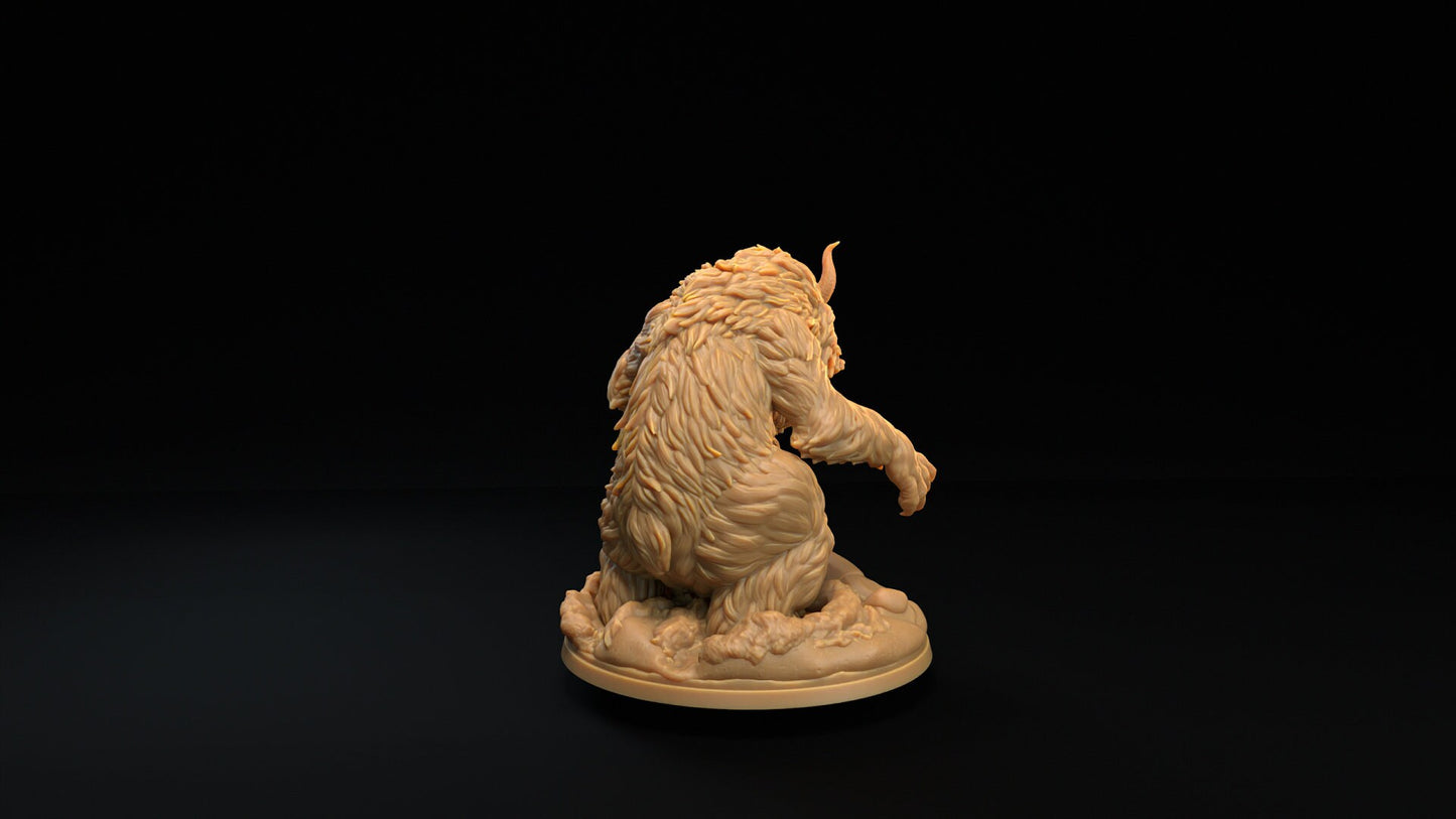 Abominable Snowman | Dragon Trappers Lodge | Winter Advent Calendar | 32mm Scale Resin Printed Tabletop RPG Figure For DND 5E and OPR