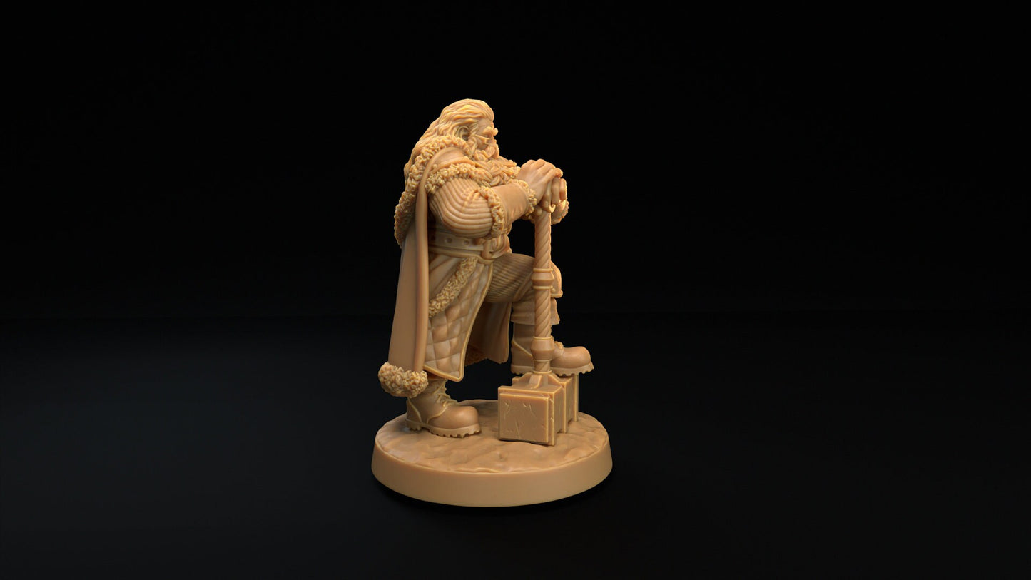 Santa | Dragon Trappers Lodge | Winter Advent Calendar | 32mm Scale Resin Printed Tabletop RPG Figure For DND 5E and OPR