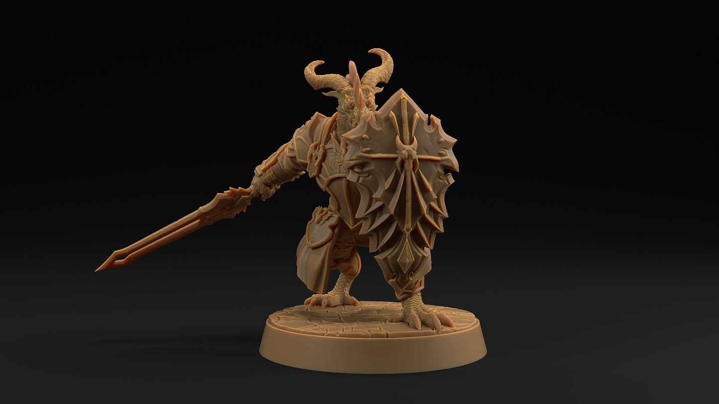Thaedric Stormscale | Dragon Trappers Lodge | Draconic Hero | knight Dragonborn | 32mm Scale Resin Printed Tabletop RPG Figure For DND 5E
