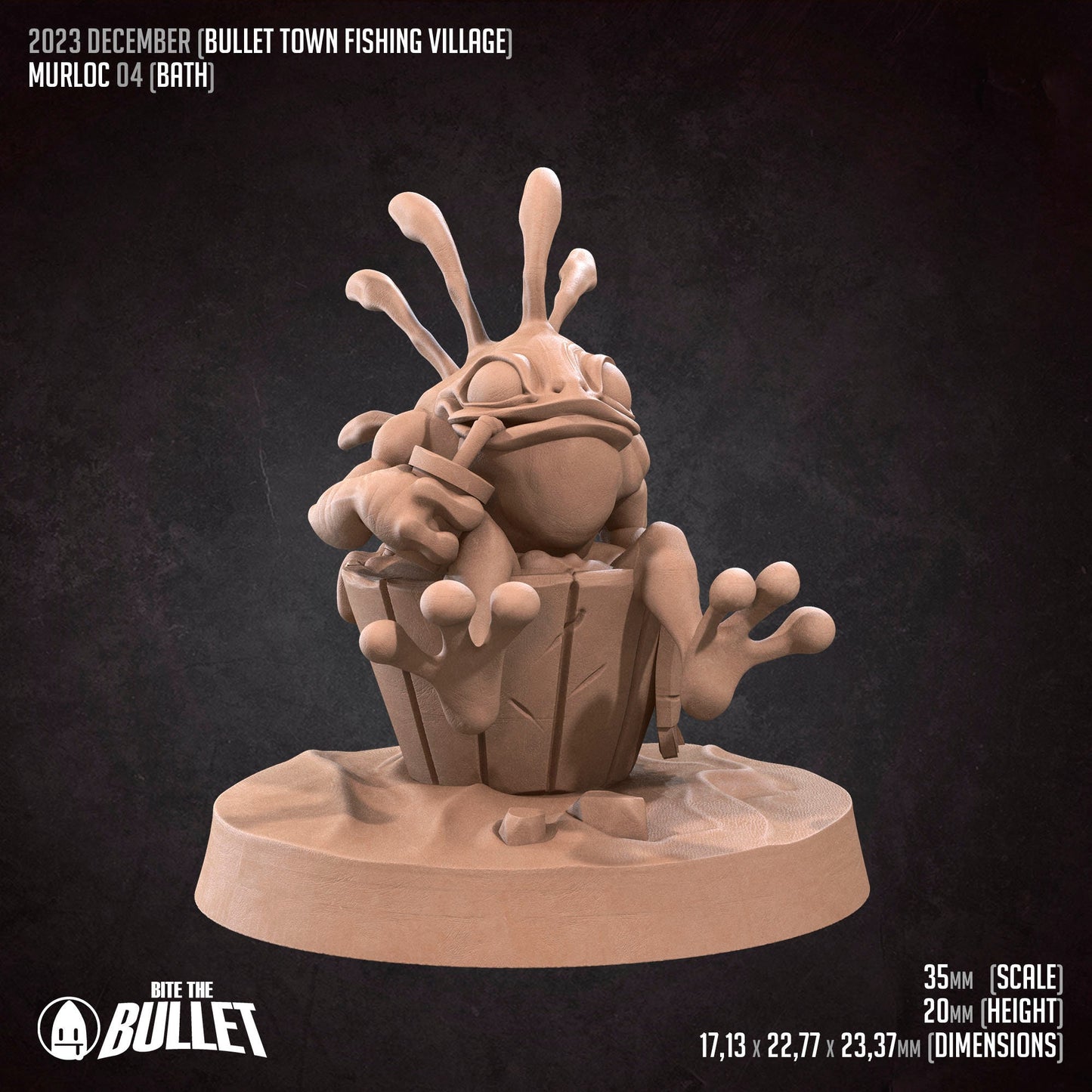 Aquarian Menace Set | Bite The Bullet | Bullet Town Fishing Village | 35mm Scale Resin Printed Tabletop RPG Miniature Figures For DND 5E