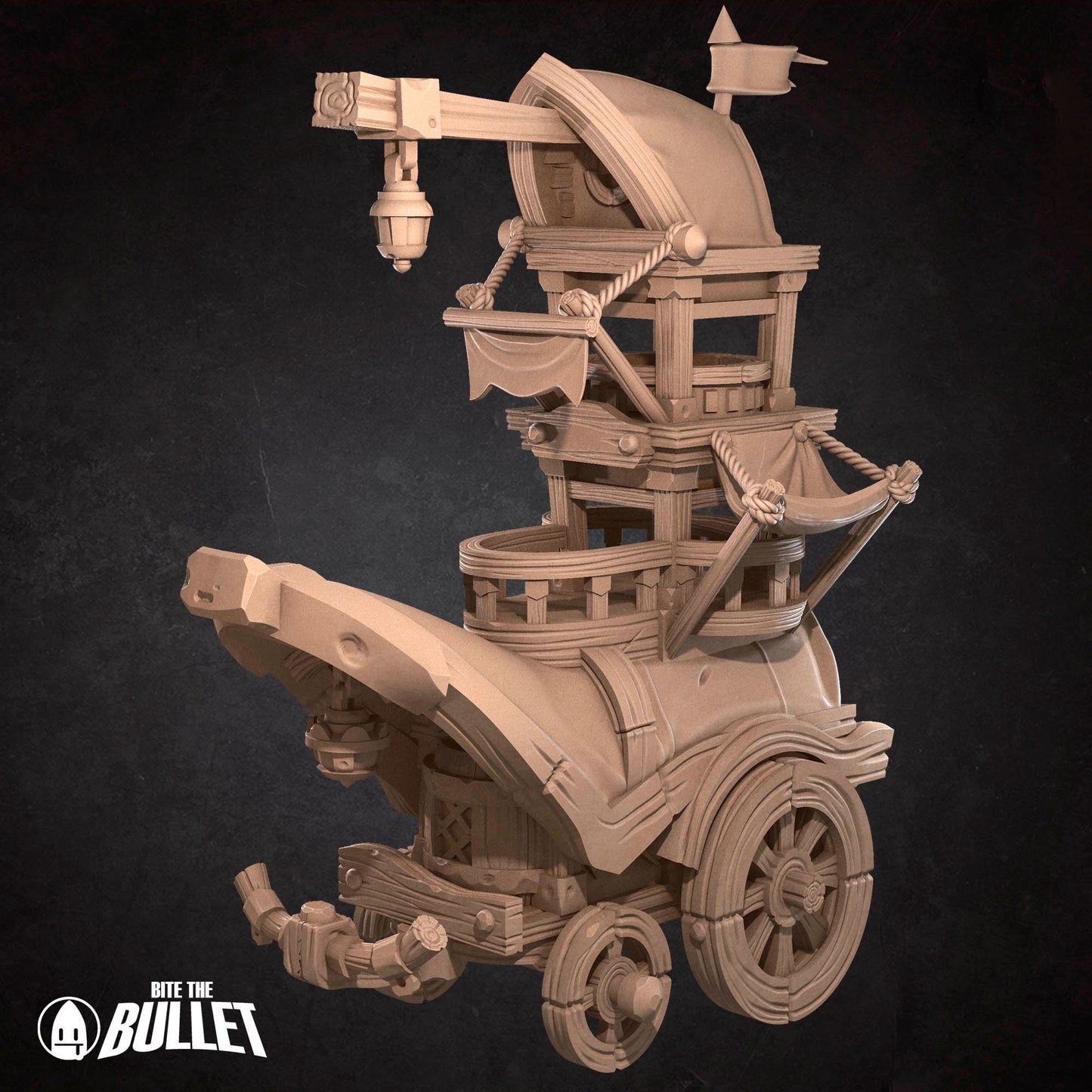 Mead Cart | Bite The Bullet | Bullet Town Fishing Village | 35mm Scale Resin Printed Tabletop RPG Miniature Figures For DND 5E