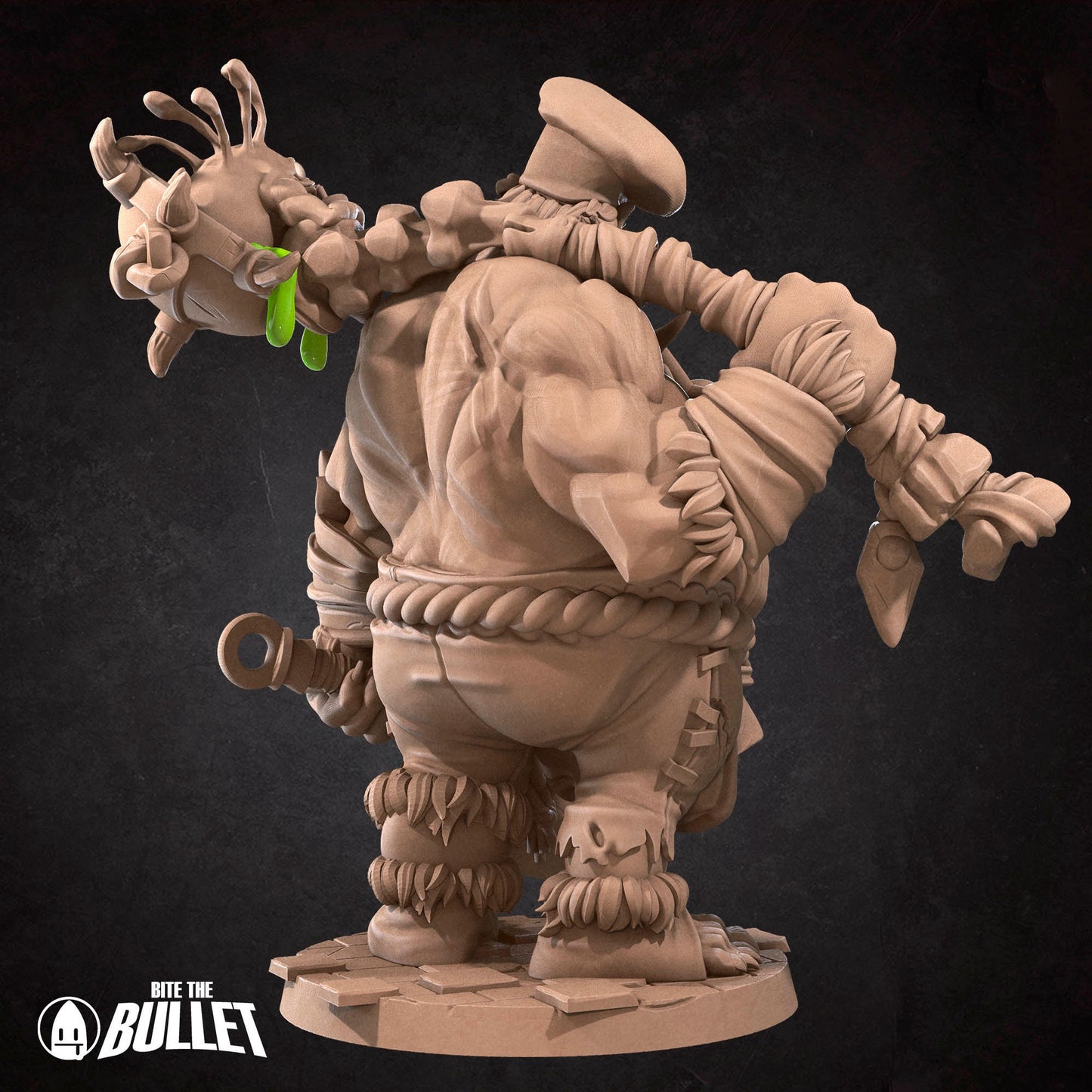Ogre Chef | Bite The Bullet | Bullet Town Fishing Village | 35mm Scale Resin Printed Tabletop RPG Miniature Figures For DND 5E