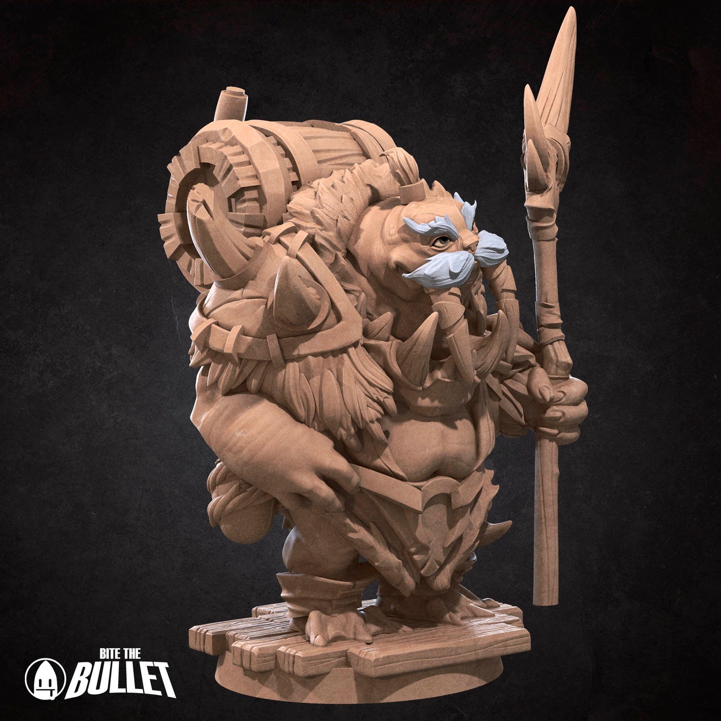 Walrus Mead Vendor | Bite The Bullet | Bullet Town Fishing Village | 35mm Scale Resin Printed Tabletop RPG Miniature Figures For DND 5E