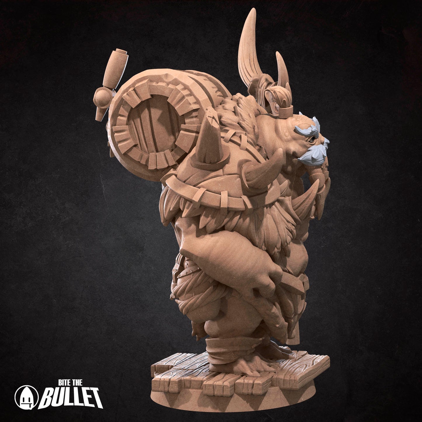 Walrus Mead Vendor | Bite The Bullet | Bullet Town Fishing Village | 35mm Scale Resin Printed Tabletop RPG Miniature Figures For DND 5E