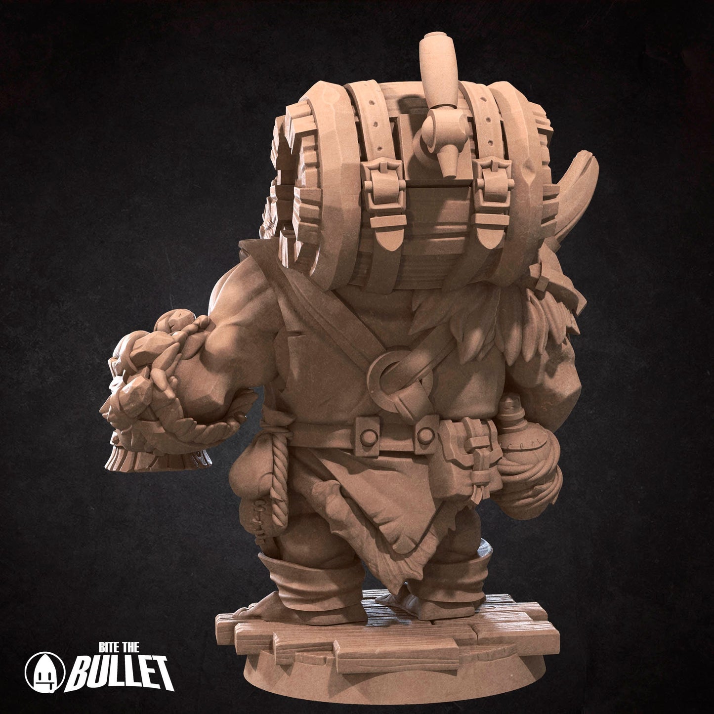 Walrus Mead Vendor | Bite The Bullet | Bullet Town Fishing Village | 35mm Scale Resin Printed Tabletop RPG Miniature Figures For DND 5E