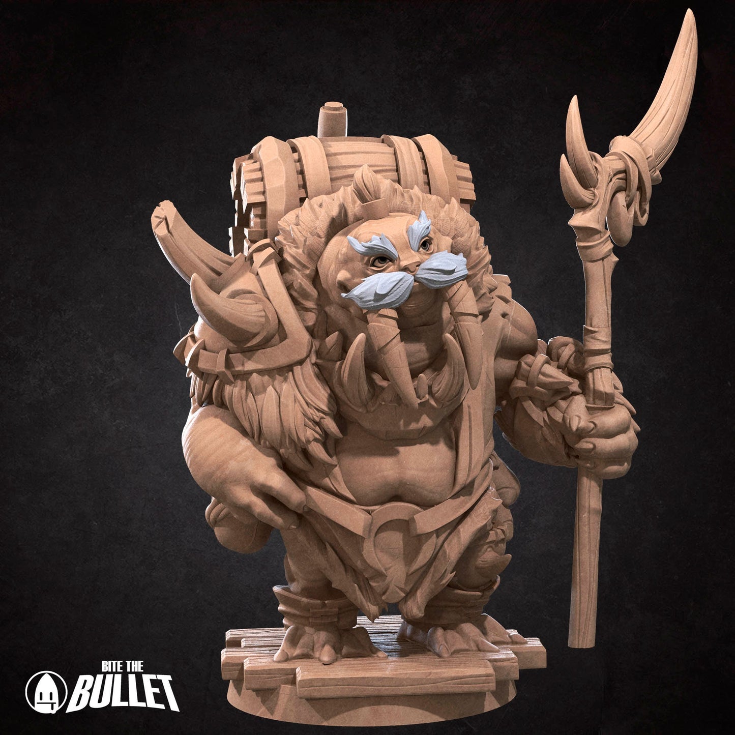 Walrus Mead Vendor | Bite The Bullet | Bullet Town Fishing Village | 35mm Scale Resin Printed Tabletop RPG Miniature Figures For DND 5E
