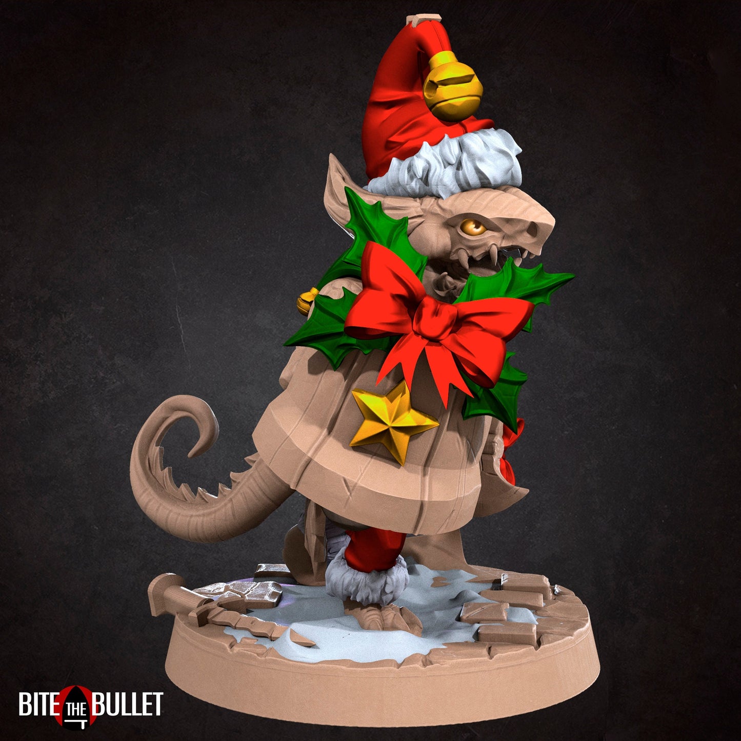 Christmas Kobold Set | Bite The Bullet | Bullet Town Christmas | 35mm Scale Resin Printed Tabletop RPG Miniature Figures For DND 5E