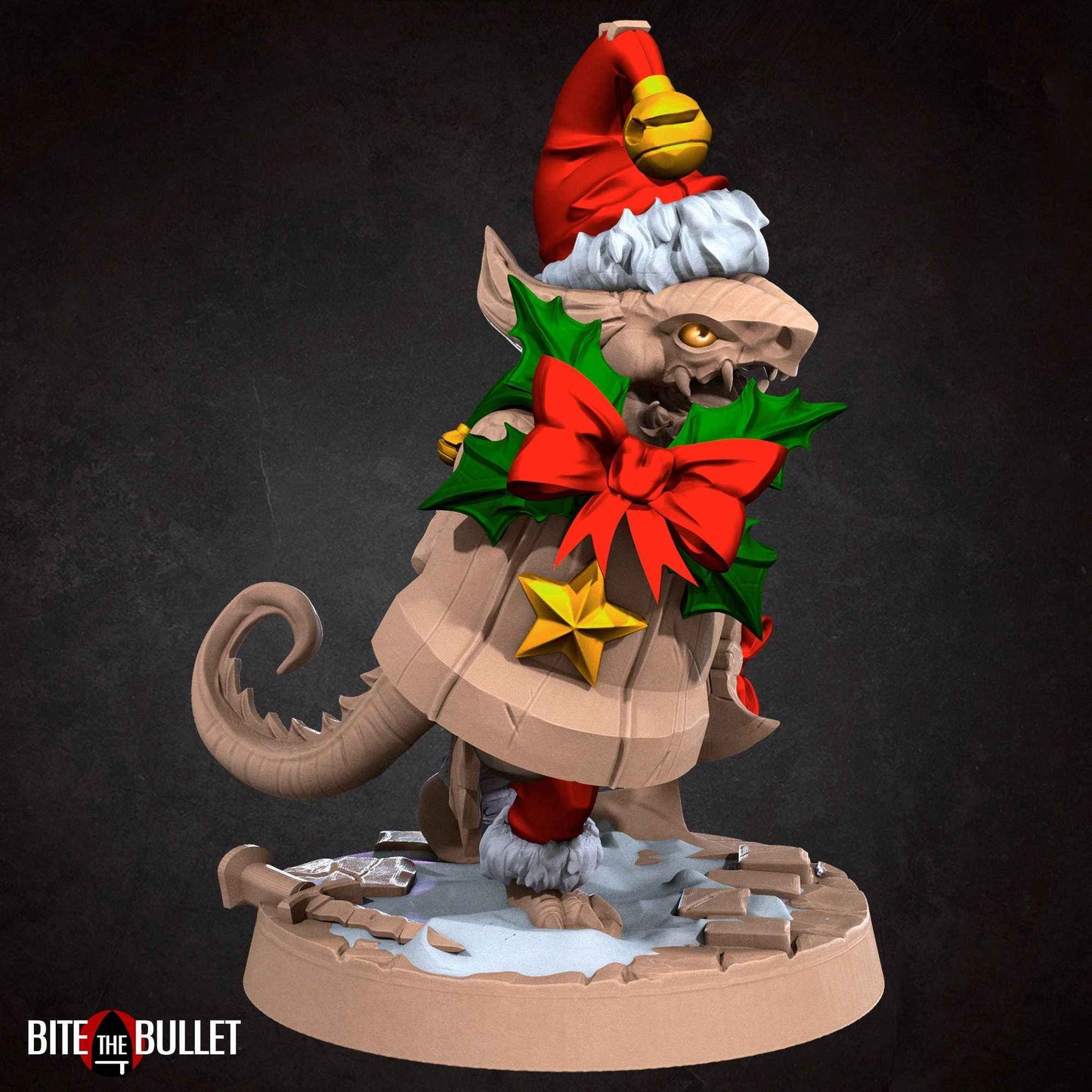 Christmas Kobold Set | Bite The Bullet | Bullet Town Christmas | 35mm Scale Resin Printed Tabletop RPG Miniature Figures For DND 5E