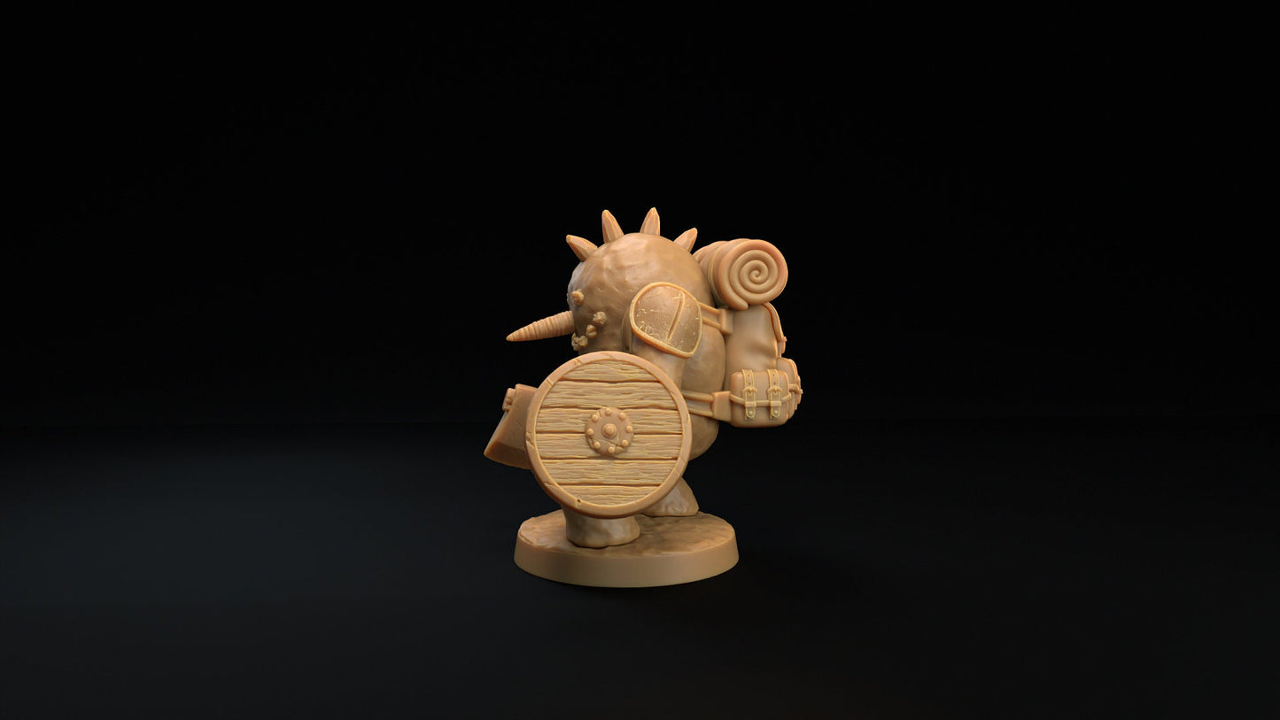 Animated Snowman Trapper | Dragon Trappers Lodge | Winter Advent Calendar | 32mm Scale Resin Printed Tabletop RPG Figure For DND 5E and OPR