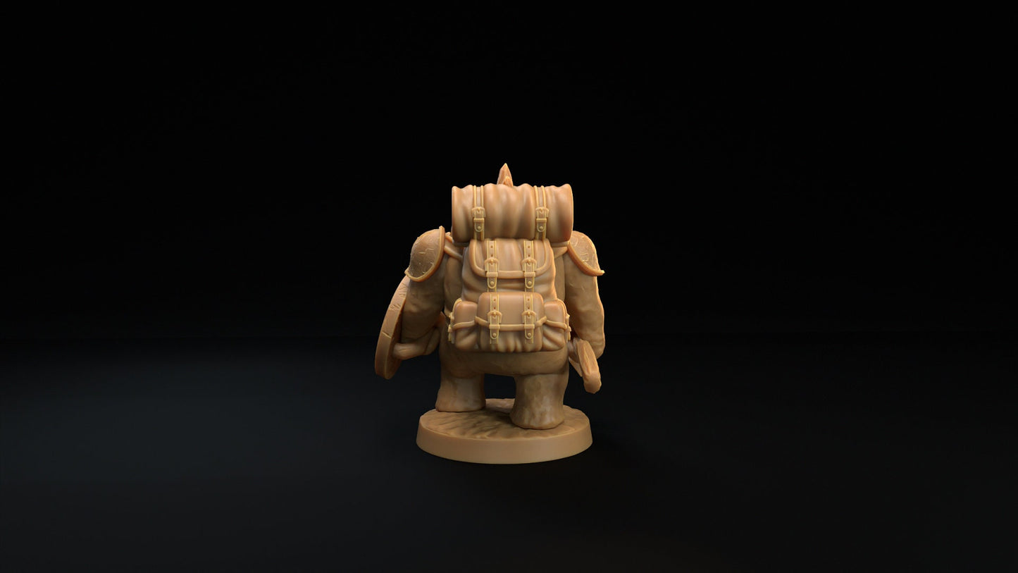 Animated Snowman Trapper | Dragon Trappers Lodge | Winter Advent Calendar | 32mm Scale Resin Printed Tabletop RPG Figure For DND 5E and OPR