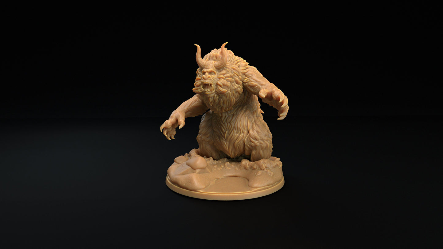 Abominable Snowman | Dragon Trappers Lodge | Winter Advent Calendar | 32mm Scale Resin Printed Tabletop RPG Figure For DND 5E and OPR