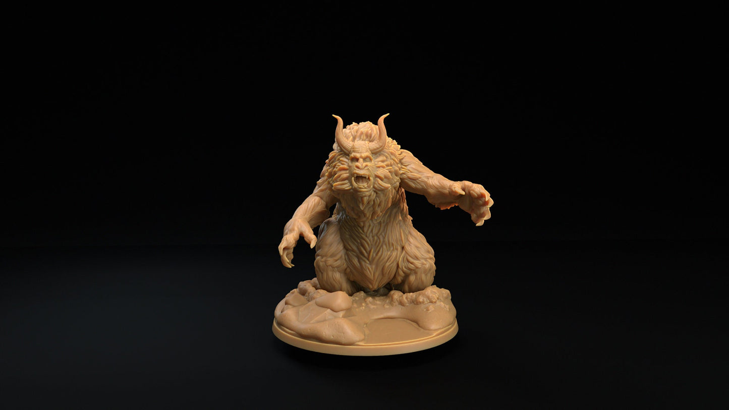 Abominable Snowman | Dragon Trappers Lodge | Winter Advent Calendar | 32mm Scale Resin Printed Tabletop RPG Figure For DND 5E and OPR
