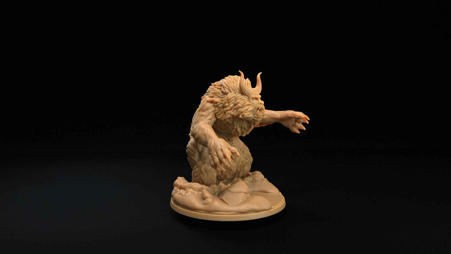 Abominable Snowman | Dragon Trappers Lodge | Winter Advent Calendar | 32mm Scale Resin Printed Tabletop RPG Figure For DND 5E and OPR