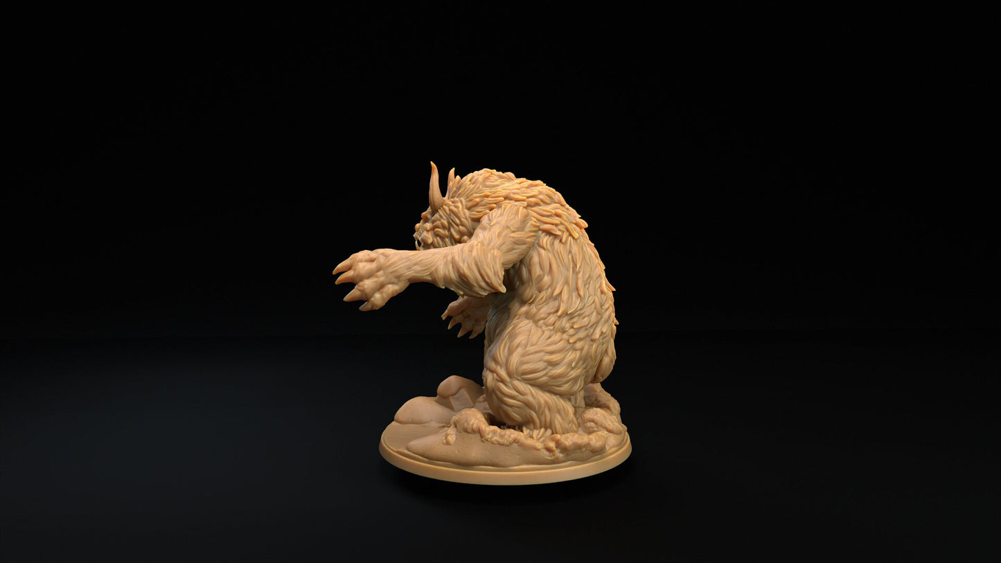 Abominable Snowman | Dragon Trappers Lodge | Winter Advent Calendar | 32mm Scale Resin Printed Tabletop RPG Figure For DND 5E and OPR