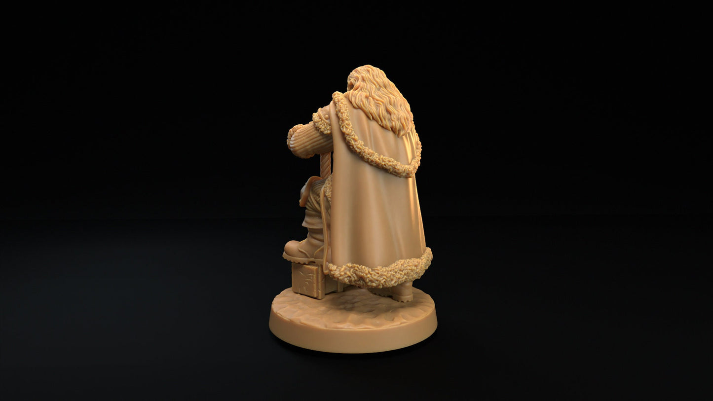 Santa | Dragon Trappers Lodge | Winter Advent Calendar | 32mm Scale Resin Printed Tabletop RPG Figure For DND 5E and OPR