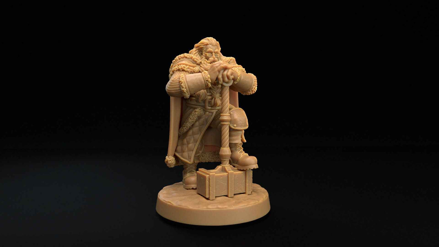 Santa | Dragon Trappers Lodge | Winter Advent Calendar | 32mm Scale Resin Printed Tabletop RPG Figure For DND 5E and OPR
