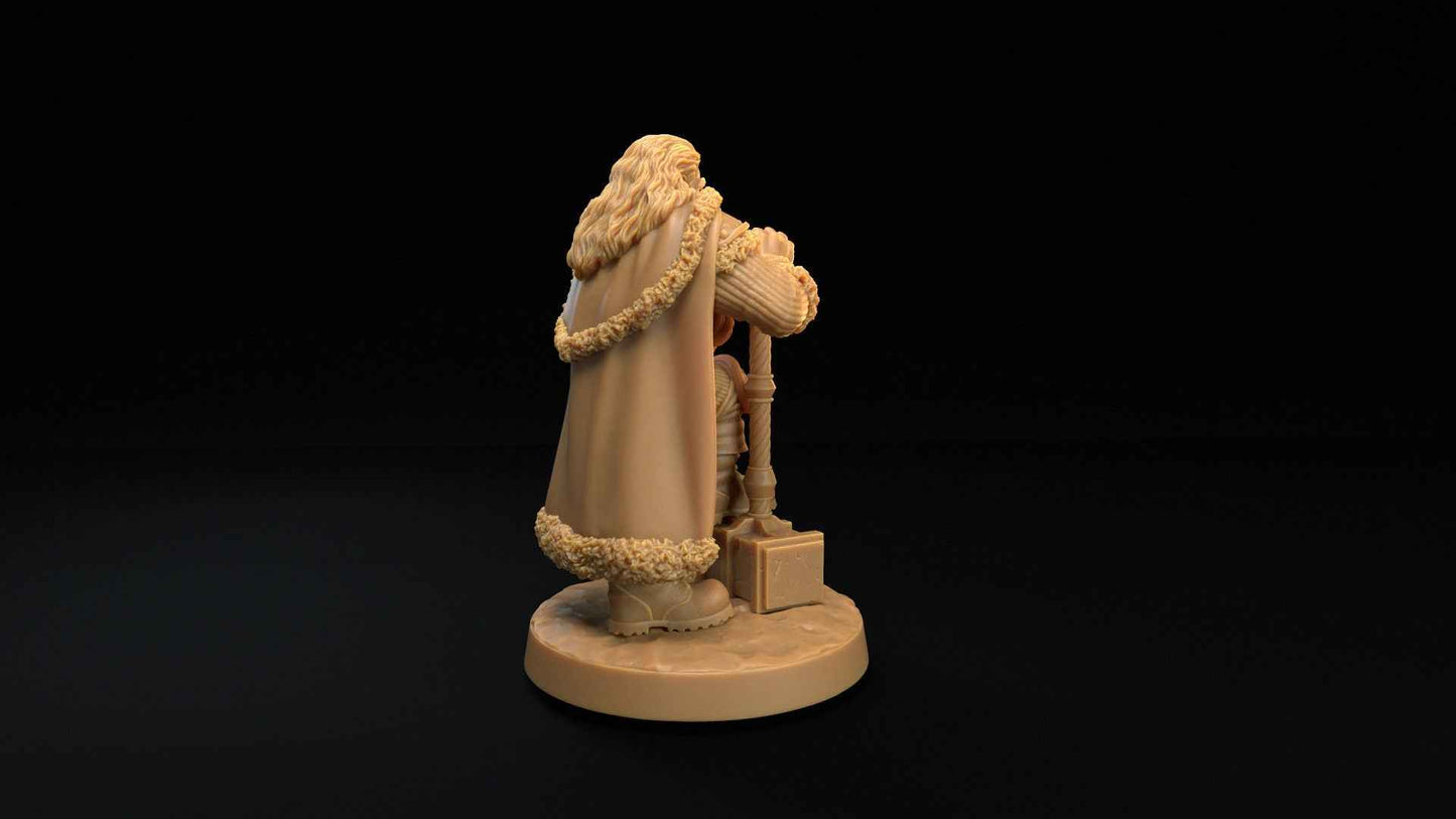 Santa | Dragon Trappers Lodge | Winter Advent Calendar | 32mm Scale Resin Printed Tabletop RPG Figure For DND 5E and OPR