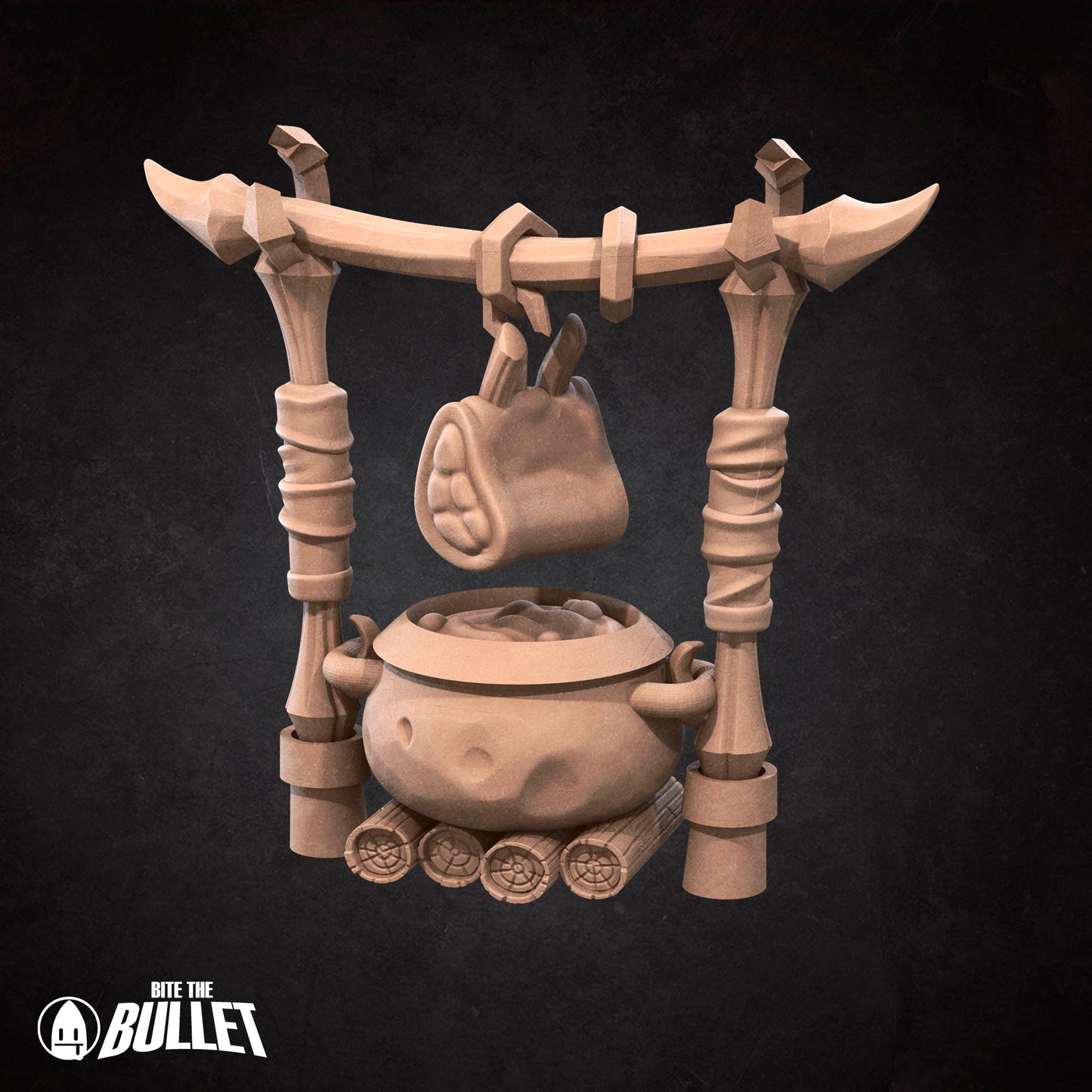 Kitchen Set | Bite The Bullet | Bullet Town Fishing Village | 35mm Scale Resin Printed Tabletop RPG Miniature Figures For DND 5E