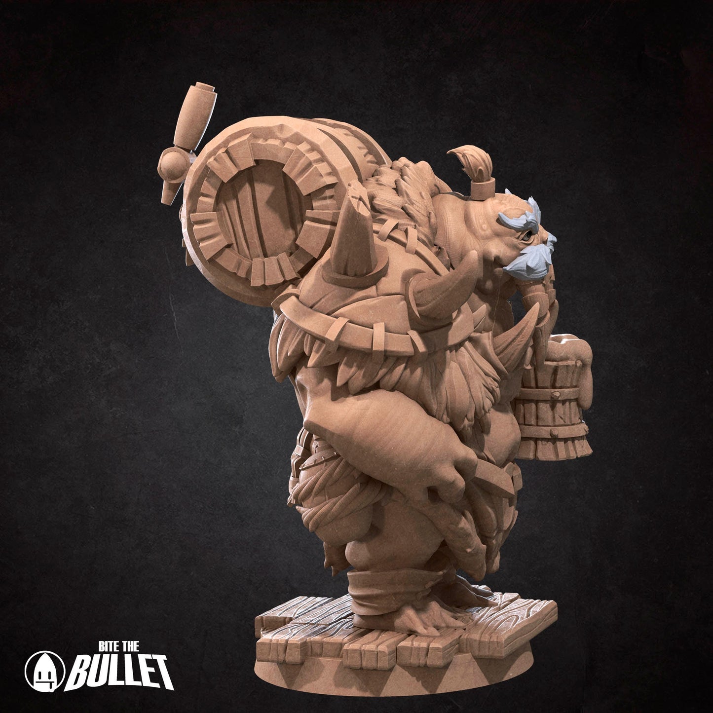 Walrus Mead Vendor | Bite The Bullet | Bullet Town Fishing Village | 35mm Scale Resin Printed Tabletop RPG Miniature Figures For DND 5E