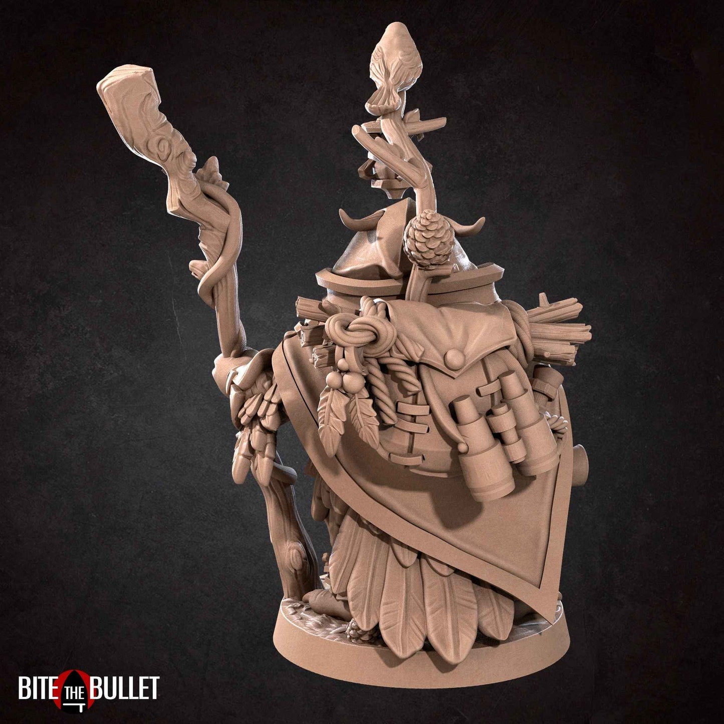 Forest Keeper Owlfolk | Bite The Bullet | Bullet Town Christmas | 35mm Scale Resin Printed Tabletop RPG Miniature Figures For DND 5E