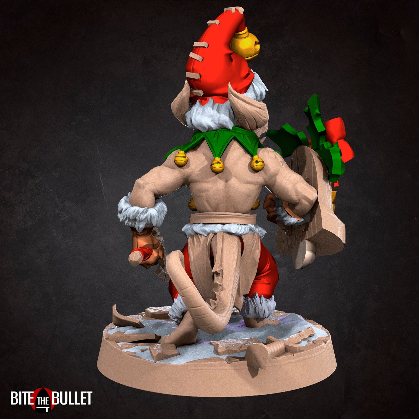 Christmas Kobold Set | Bite The Bullet | Bullet Town Christmas | 35mm Scale Resin Printed Tabletop RPG Miniature Figures For DND 5E