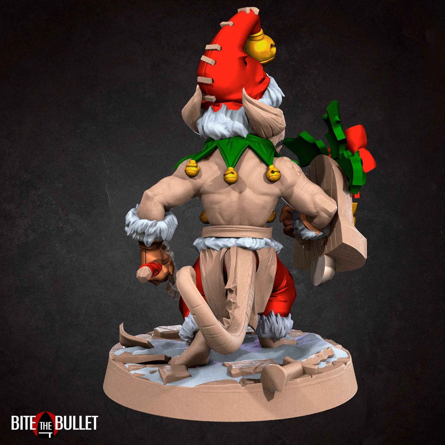 Christmas Kobold Set | Bite The Bullet | Bullet Town Christmas | 35mm Scale Resin Printed Tabletop RPG Miniature Figures For DND 5E