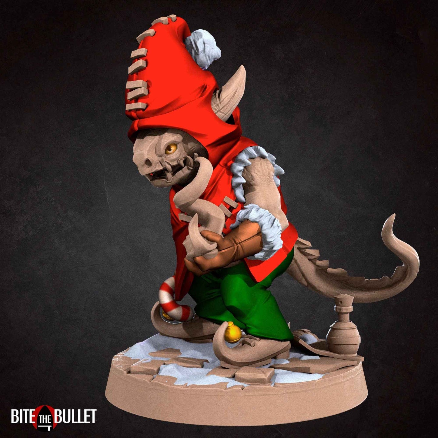 Christmas Kobold Set | Bite The Bullet | Bullet Town Christmas | 35mm Scale Resin Printed Tabletop RPG Miniature Figures For DND 5E