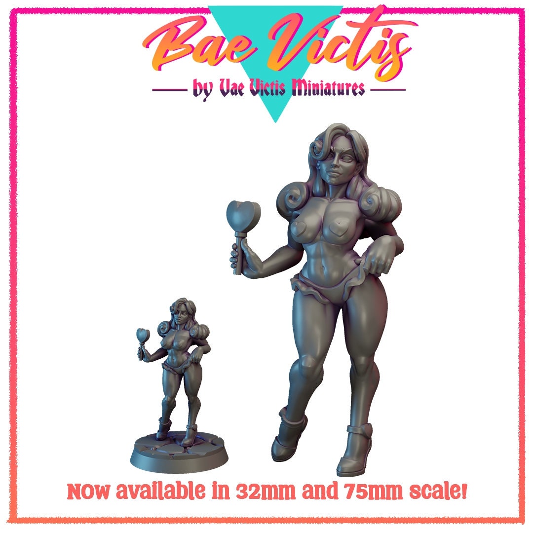 Bae Victis Valentine | Vae Victis Miniatures | NSFW | 32mm and 75mm Scale Resin Printed Tabletop RPG Figures for Tabletop RPG's or Wargaming