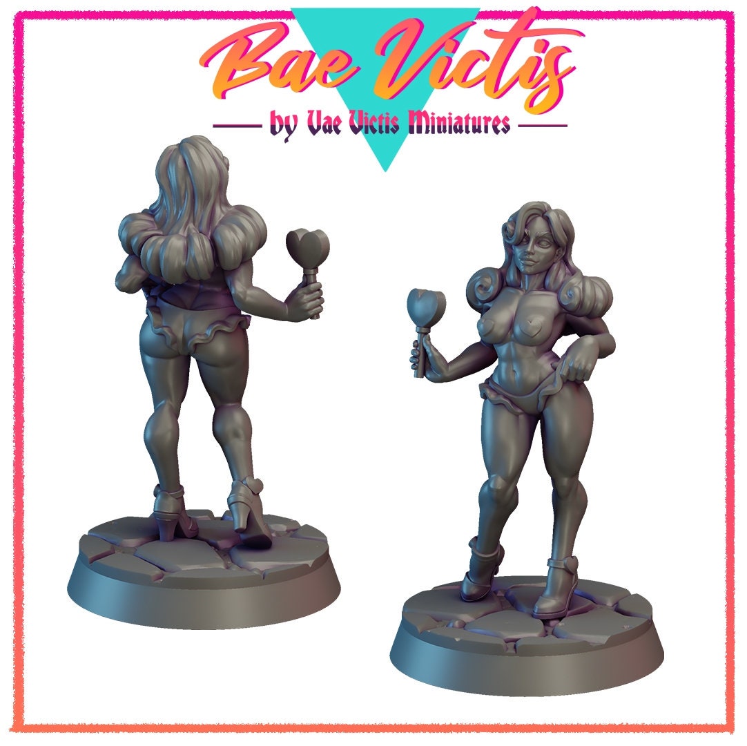 Bae Victis Valentine | Vae Victis Miniatures | NSFW | 32mm and 75mm Scale Resin Printed Tabletop RPG Figures for Tabletop RPG's or Wargaming