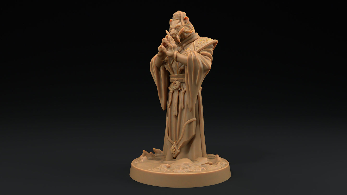 Jiao, The Paw Clan Boss | Dragon Trappers Lodge | Hero Hunters Lodge | 32mm Scale Resin Printed Tabletop RPG Figure For DND and TTRPGs