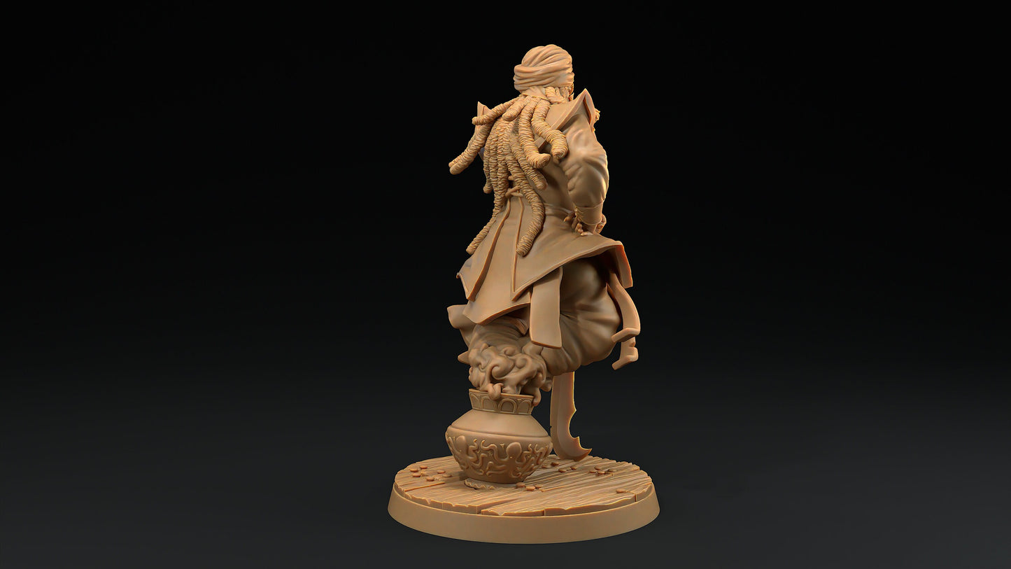 Dread Captain Zayyim, The Wishless | Dragon Trappers Lodge | Hunt for The Last Sea Angel | 32mm Scale Resin Printed TTRPG Figure For DND
