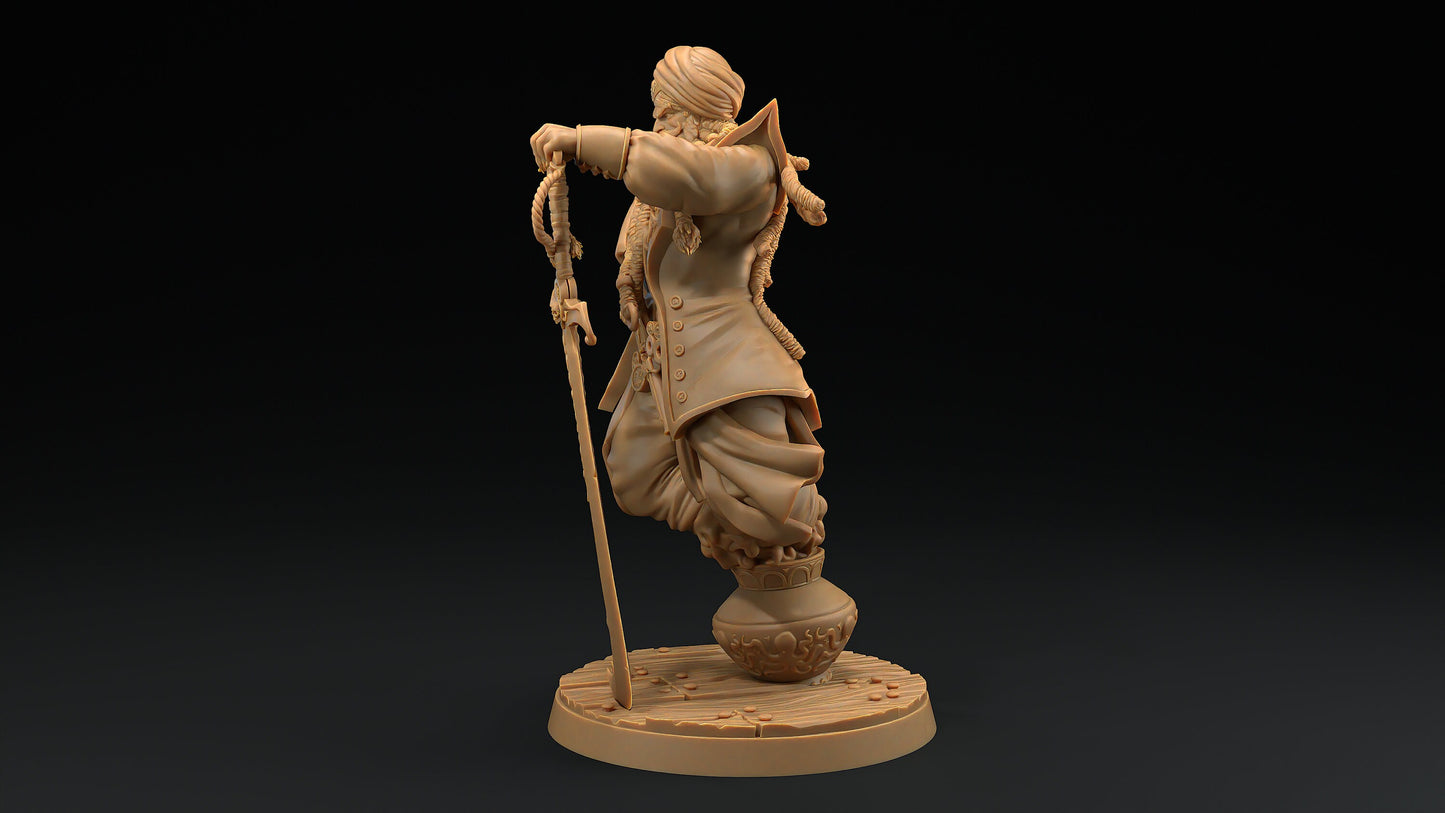 Dread Captain Zayyim, The Wishless | Dragon Trappers Lodge | Hunt for The Last Sea Angel | 32mm Scale Resin Printed TTRPG Figure For DND